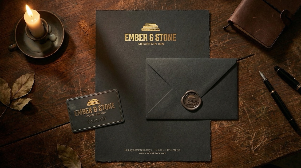 Ember & Stone flat lay