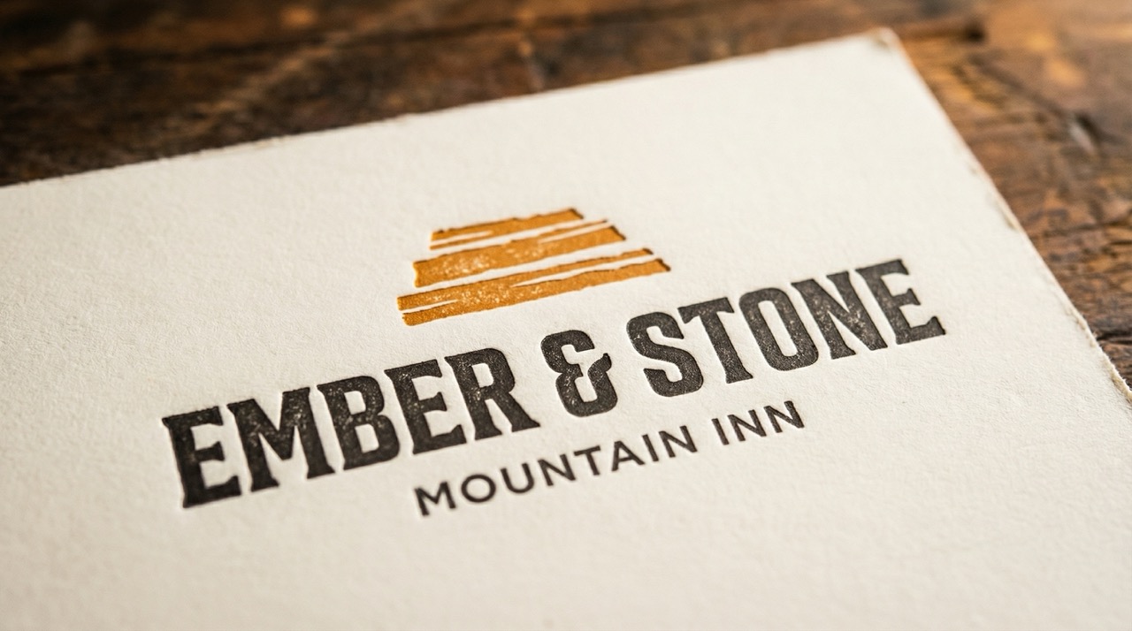 Ember & Stone letterpress collateral