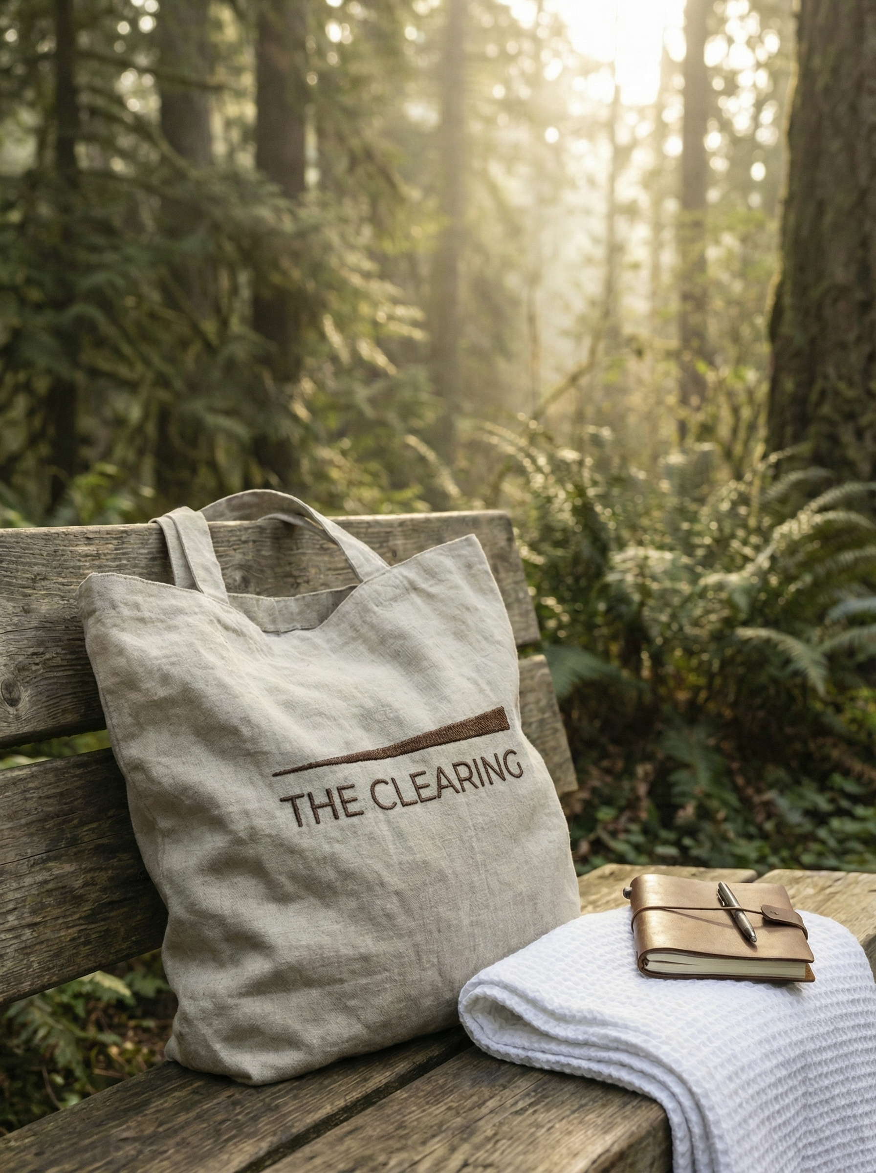 The Clearing linen bag